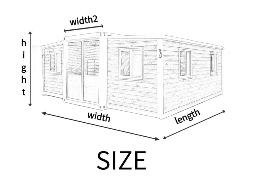 80% people choose the Expandable Container Houses: The Ultimate Guide to Affordable & Sustainable Living 4 Expandable container house dimensional specifications