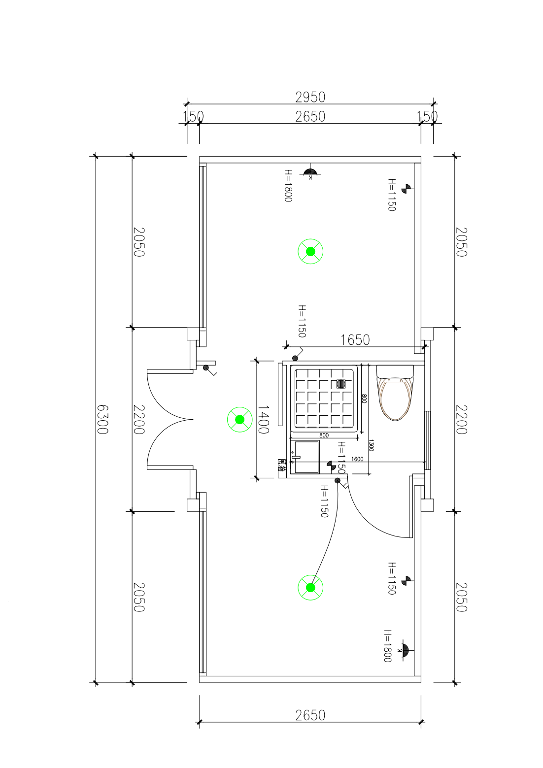 10ft 1 bedroom