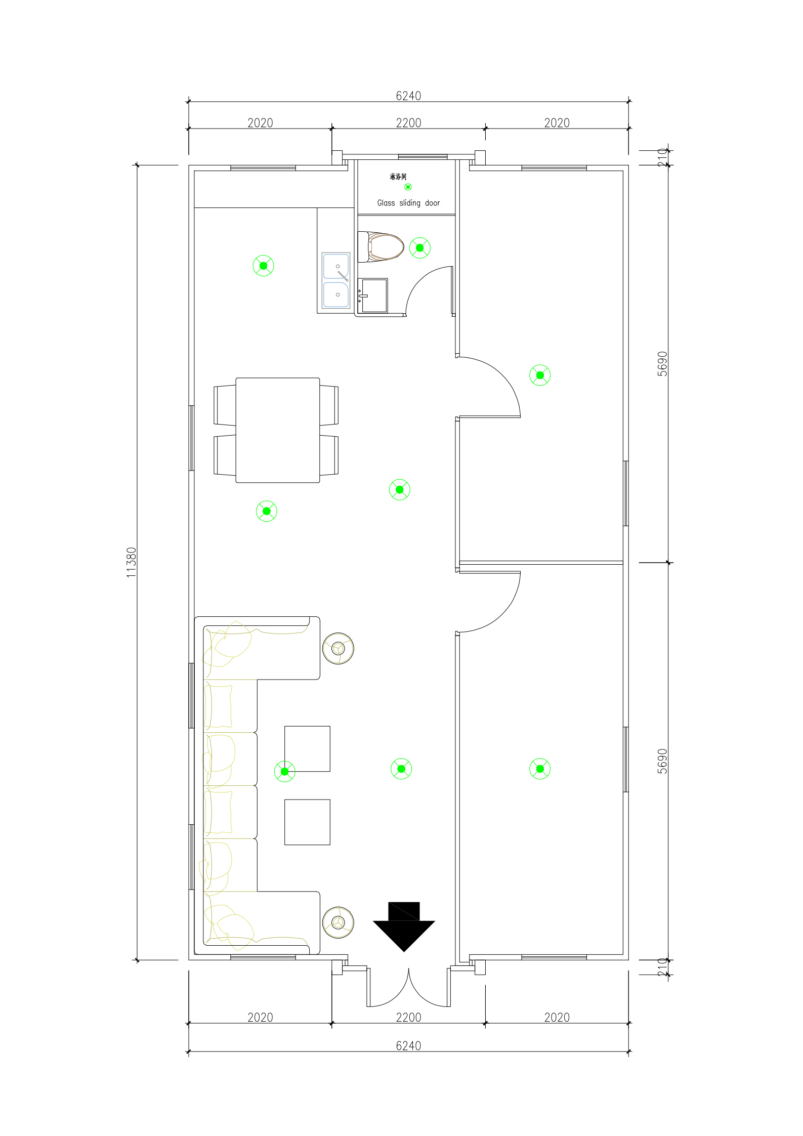 40ft 2bedroom