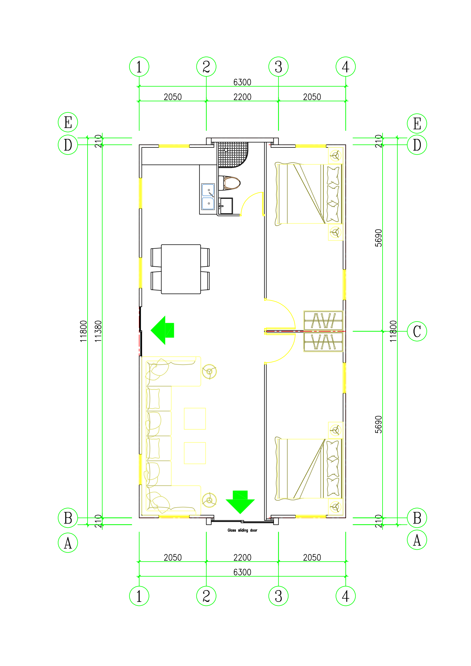 40ft 2bedroom2