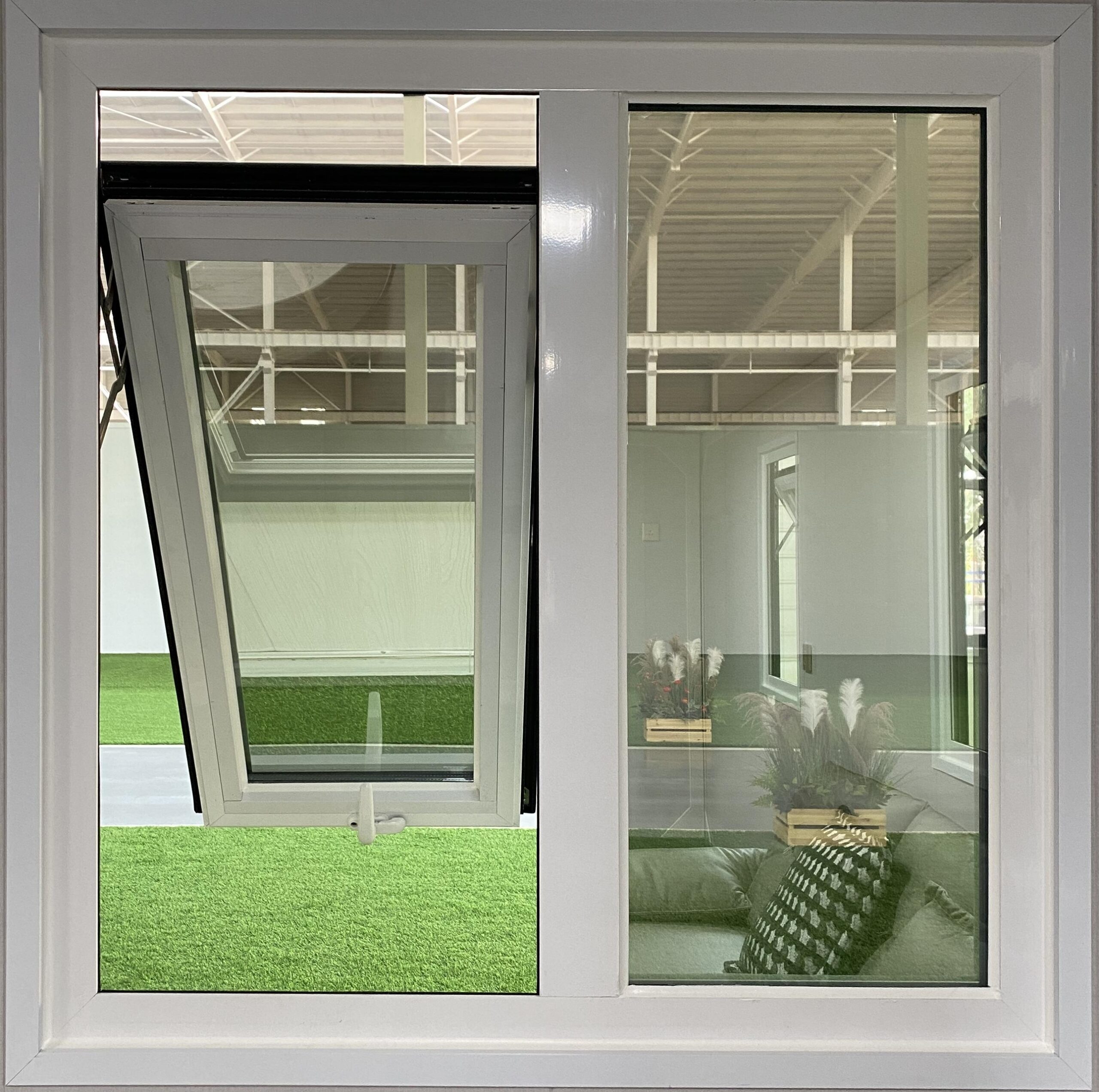 Broken bridge aluminum window/diamond mesh screen window